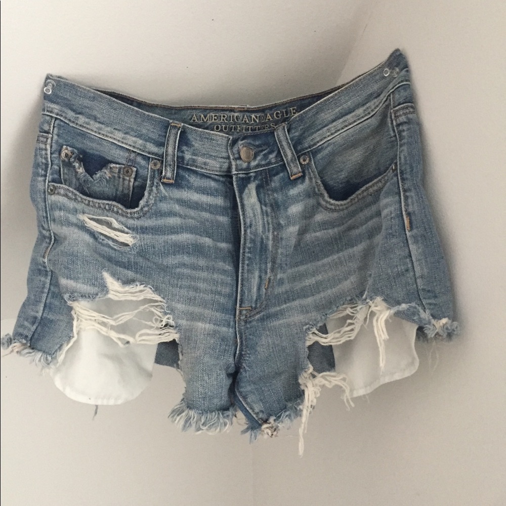 American Eagle Ripped Jean Shorts